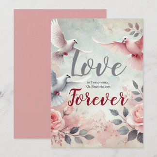 Cartes Pour Fêtes Annuelles L'amour est temporaire, les rapports T1 sont pour