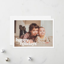 Landscape Photo With Bold Happy Holidays
