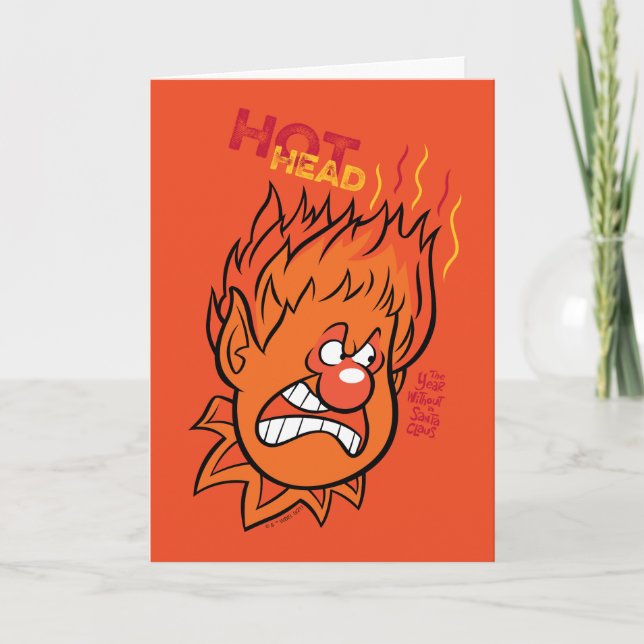 Cartes Pour Fêtes Annuelles L'ANNÉE SANS PÈRE NOËL™ | Tête brûlée (Devant)