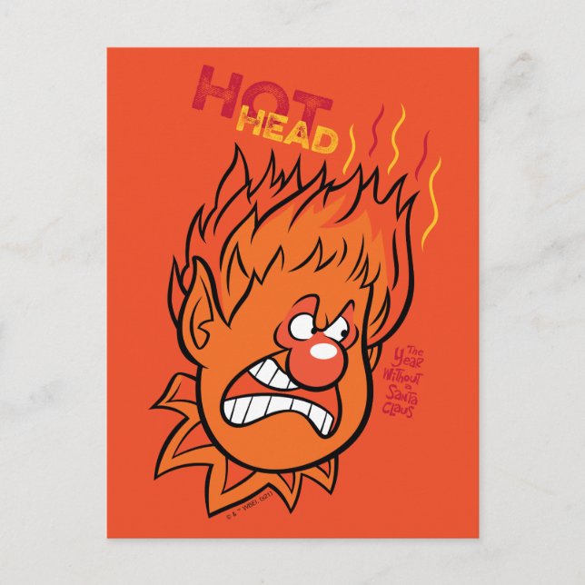 Cartes Pour Fêtes Annuelles L'ANNÉE SANS PÈRE NOËL™ | Tête chaude (Devant)