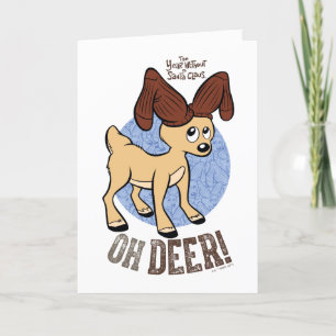 Cartes Pour Fêtes Annuelles L'ANNÉE SANS PÈRE NOËL™ Vixen "Oh Deer"