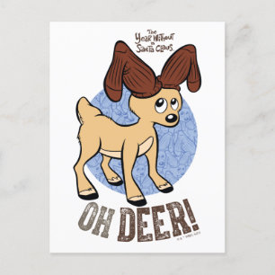 Cartes Pour Fêtes Annuelles L'ANNÉE SANS PÈRE NOËL™   Vixen "Oh Deer"