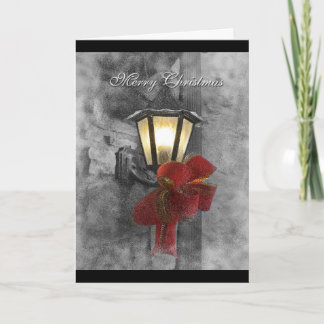 Cartes Pour Fêtes Annuelles Lanterne de Noël dans la neige