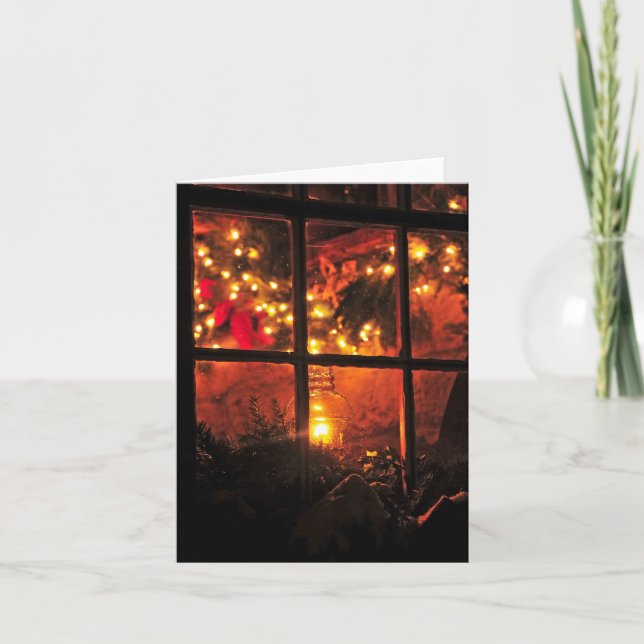 Cartes Pour Fêtes Annuelles Lanterne la nuit (Devant)