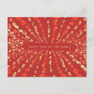 Cartes Pour Fêtes Annuelles Lanternes à aquarelle rouge Chinois Nouvel An luna
