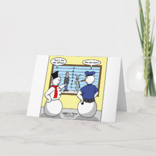 Cartes Pour Fêtes Annuelles Lapin Bonhomme de Neige Sans Nez Cadeaux & T-shirt