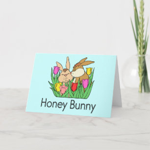 Cartes Pour Fêtes Annuelles Lapin de miel