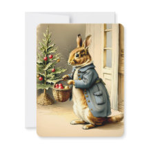 lapin de noël vintage