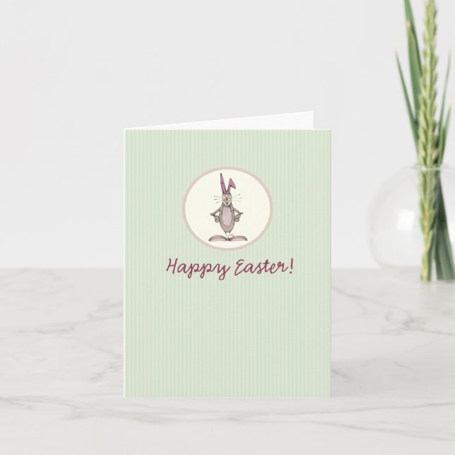 Cartes Pour Fêtes Annuelles Lapin de Pâques (Devant)