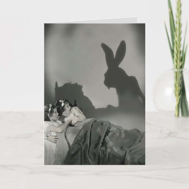 Cartes Pour Fêtes Annuelles Lapin de Pâques effrayant (Devant)
