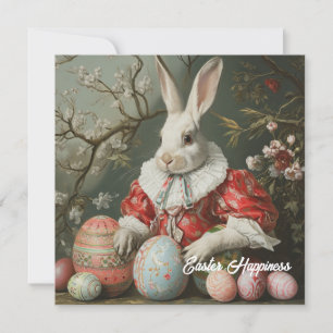Cartes Pour Fêtes Annuelles Lapin de Pâques Vintage Chic Shabby