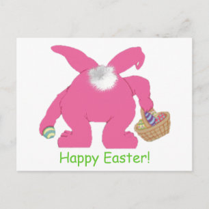Cartes Pour Fêtes Annuelles Lapin Pâques Rose