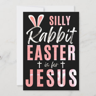 Cartes Pour Fêtes Annuelles Lapin Silencieux Pâques Est Pour Jésus - Pâques