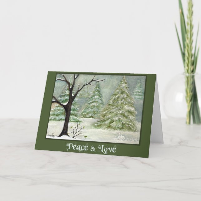 Cartes Pour Fêtes Annuelles Lapins de neige par le Samara de Devyn (Devant)