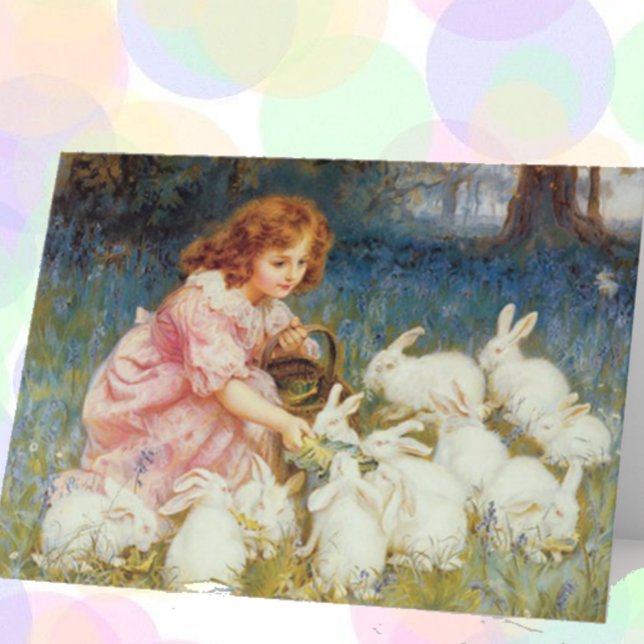 Cartes Pour Fêtes Annuelles Lapins nourriciers (Créateur téléchargé)