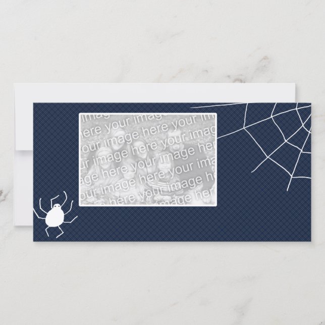 Cartes Pour Fêtes Annuelles L'araignée trouve son Web (Devant)