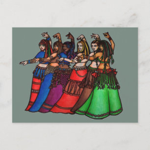 Cartes Pour Fêtes Annuelles L'art du danseur du ventre