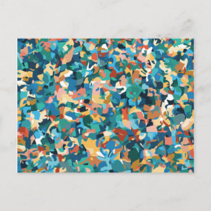 Cartes Pour Fêtes Annuelles L'art multicolore Abstrait dans la décoration des 