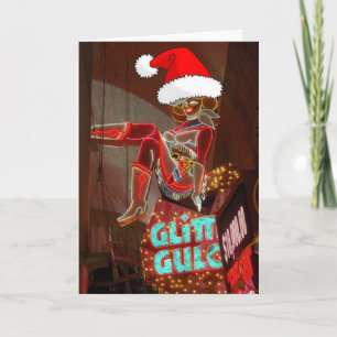 Cartes Pour Fêtes Annuelles Las Vegas Parties scintillant Gulch Noël