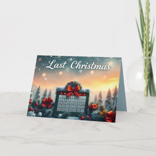 Cartes Pour Fêtes Annuelles Last Christmas (Devant)