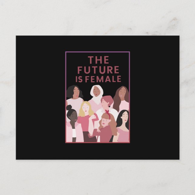 Cartes Pour Fêtes Annuelles L'avenir est féminin (Devant)