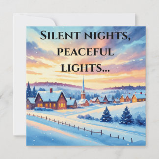 Cartes Pour Fêtes Annuelles L'aventure paisible de l'hiver