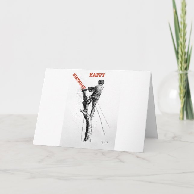 Cartes Pour Fêtes Annuelles L'avortement Tree surgeon christmas (Devant)