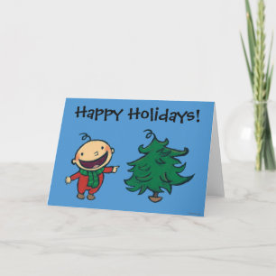 Cartes Pour Fêtes Annuelles Le bébé de Leslie Patricelli choisit un arbre de