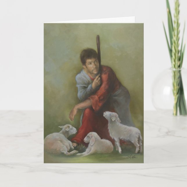 Cartes Pour Fêtes Annuelles Le bon berger (Devant)