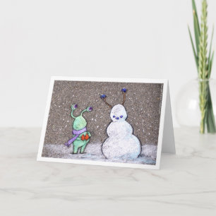 Cartes Pour Fêtes Annuelles le bonhomme de neige des sluggo