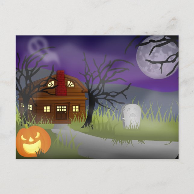 Cartes Pour Fêtes Annuelles Le Brouillard d'Halloween - (Devant)