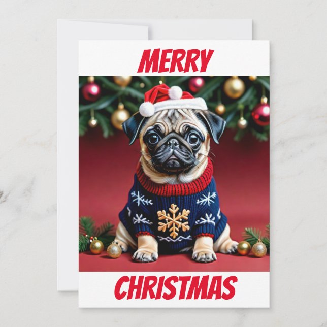 Cartes Pour Fêtes Annuelles Le cadeau parfait pour les Amoureux de les chiens (Devant)