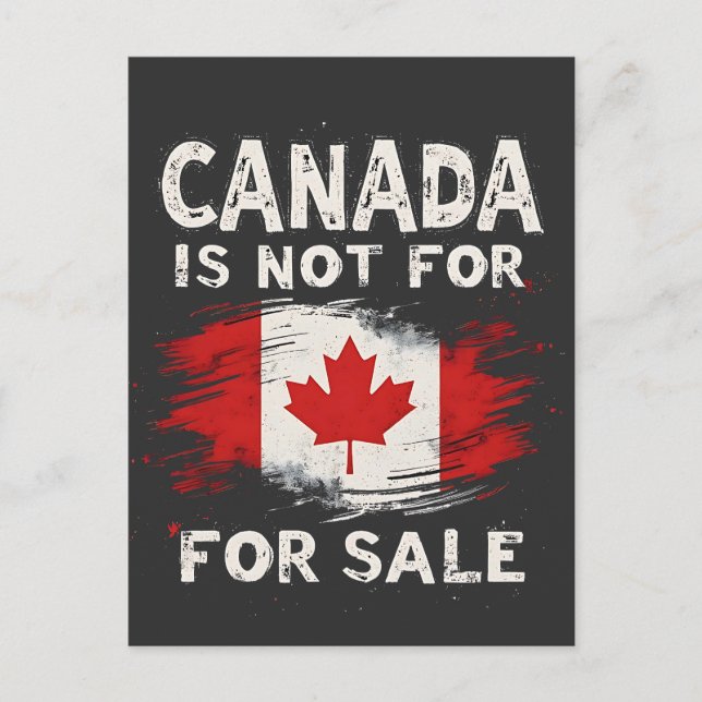 Cartes Pour Fêtes Annuelles Le Canada n'est pas à vendre Trump Président (Devant)