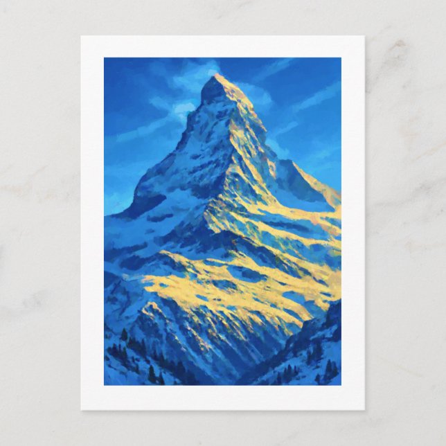 Cartes Pour Fêtes Annuelles Le Cervin Suisse (Devant)