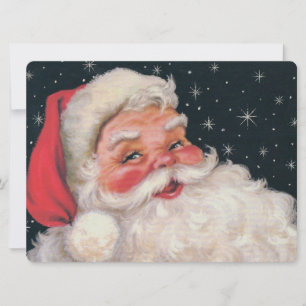 Cartes Pour Fêtes Annuelles Le charmant Père Noël Vintage