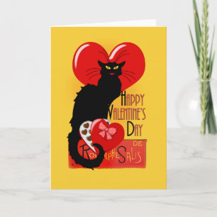 Cartes Pour Fêtes Annuelles Le Chat Noir Saint-Valentin