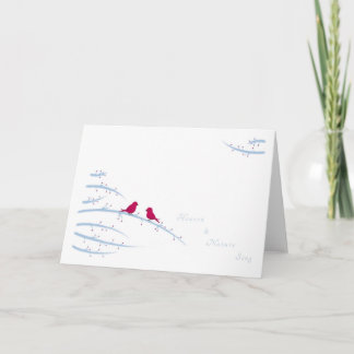 Cartes Pour Fêtes Annuelles Le ciel et la nature chantent