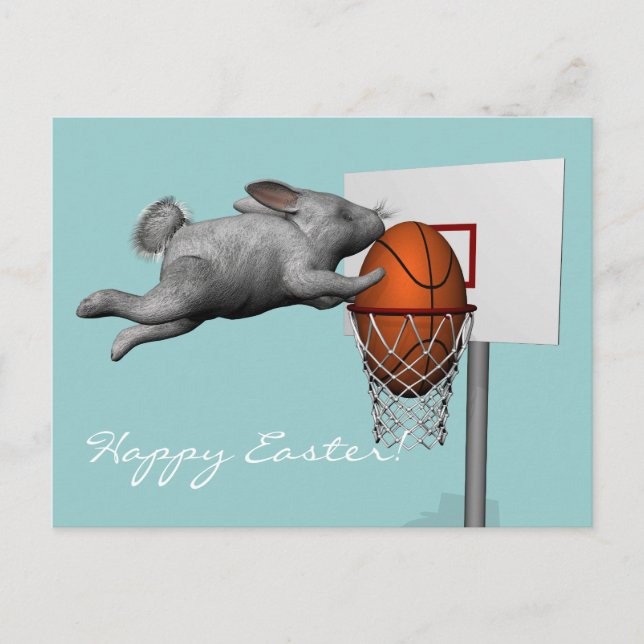 Cartes Pour Fêtes Annuelles Le claquement parfait de lapin de Pâques trempent (Devant)