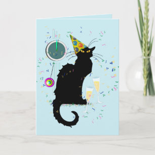 Cartes Pour Fêtes Annuelles Le Conversation Noir Compte à rebours pour le Nouv