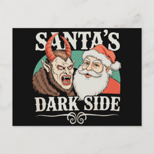 Cartes Pour Fêtes Annuelles Le côté sombre de Santa Krampus Krampusnacht Noël