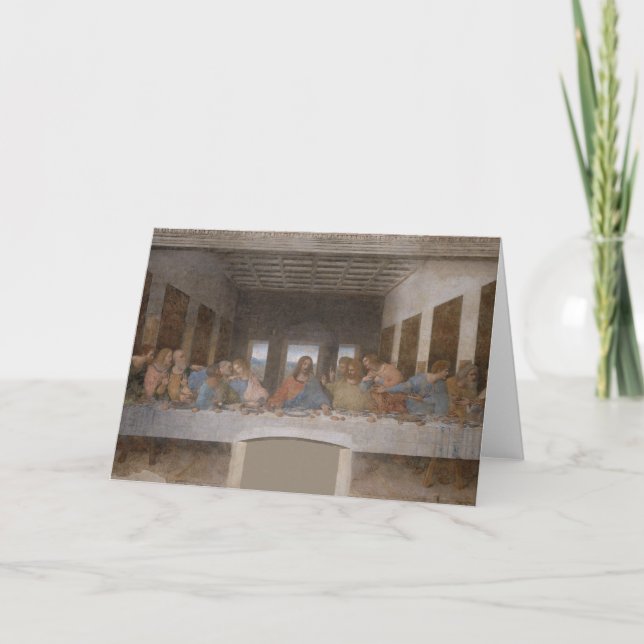 Cartes Pour Fêtes Annuelles Le dernier dîner (Devant)