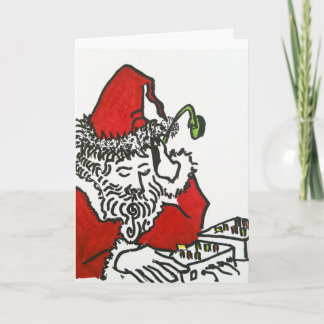 Cartes Pour Fêtes Annuelles Le DJ Père Noël
