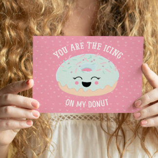 Cartes Pour Fêtes Annuelles Le glaçage de mon beignet Saint Valentin drôle