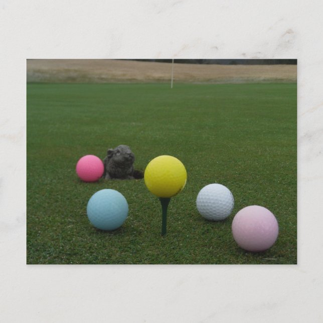 Cartes Pour Fêtes Annuelles Le golf de Pâques (Devant)