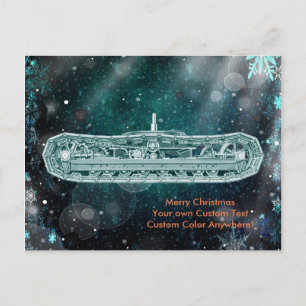 Cartes Pour Fêtes Annuelles Le grutier opérant d'ingénieur dépiste Noël