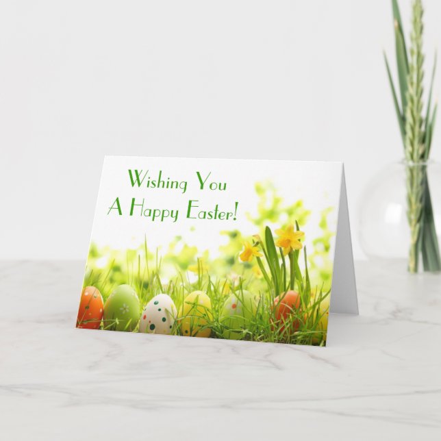 Cartes Pour Fêtes Annuelles Le Hiding de l'Est Eggs (Devant)
