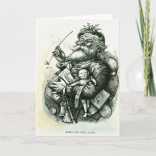 Cartes Pour Fêtes Annuelles Le joyeux vieux père noël