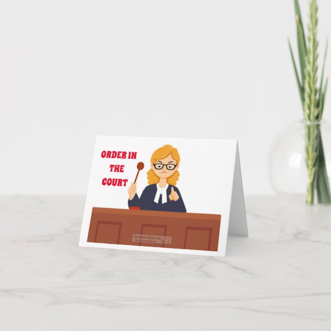 CARTES POUR FÊTES ANNUELLES LE JUGE DÉCLARE QU'UN "HEUREUX VACANCES" EST DANS  (Devant)