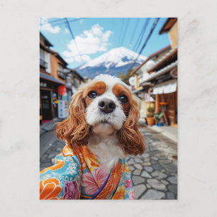 Cartes Pour Fêtes Annuelles Le King Charles Cocker Spaniel prend des selfies à