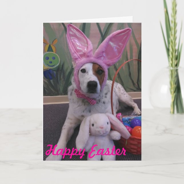 Cartes Pour Fêtes Annuelles Le lapin de Pâques heureux pour Pâques Luna (Devant)